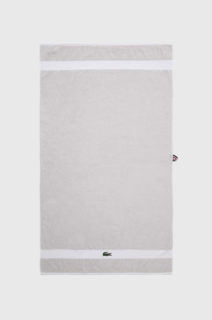 Velký bavlněný ručník Lacoste L Casual Argent 90 x 150 cm béžová 971934