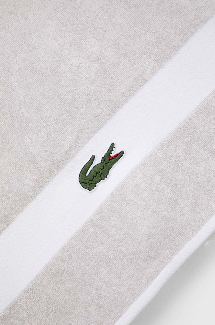 Koupelna Velký bavlněný ručník Lacoste L Casual Argent 90 x 150 cm 971934 béžová