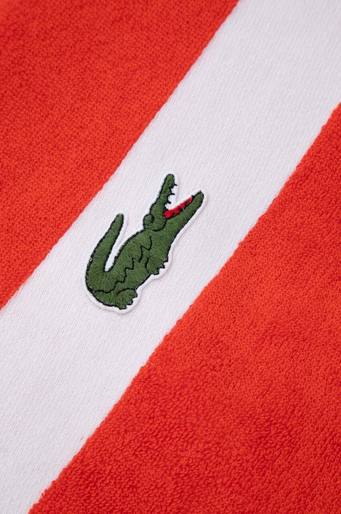 Koupelna Malý bavlněný ručník Lacoste L Casual Glaieul 55 x 100 cm 1022279 červená