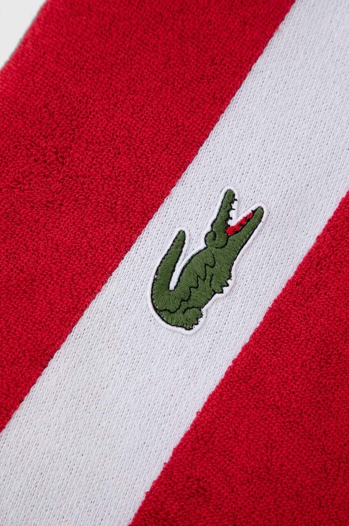Koupelna Malý bavlněný ručník Lacoste L Casual Rouge 55 x 100 cm 1010874 červená