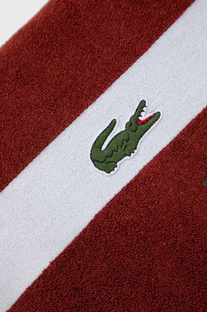 Koupelna Malý bavlněný ručník Lacoste L Casual Terre Battue 55 x 100 cm 1010876. hnědá