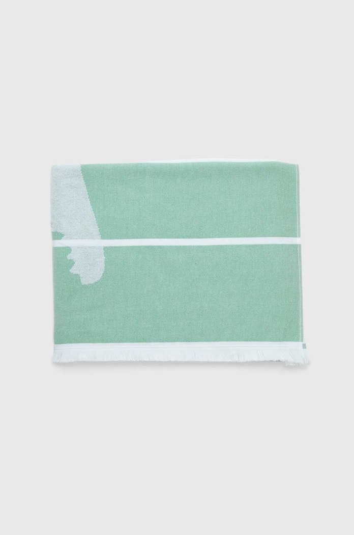 Lacoste ręcznik plażowy L Ebastan Poivron 100 x 160 cm 1036220 zielony AA00