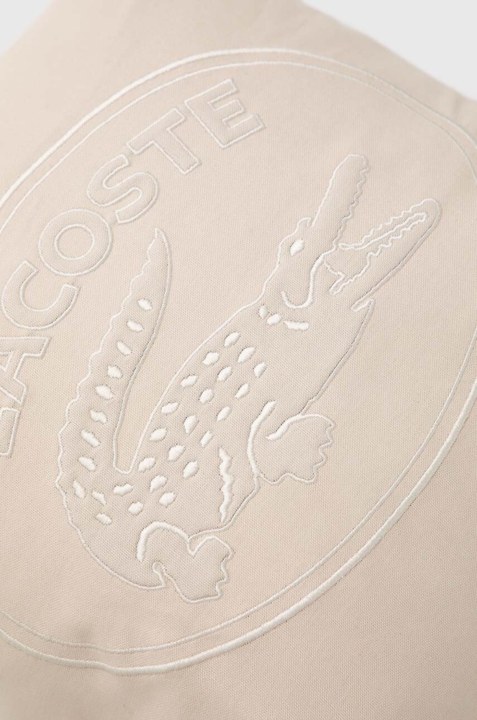 Nappali és hálószoba Lacoste dekoratív párnahuzat L Lacoste Beige 45 x 45 cm 1023363. bézs