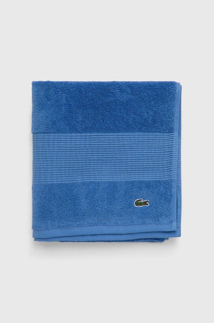 Malý bavlněný ručník Lacoste L Lecroco Aérien 50 x 100 cm 1037647 modrá AA00