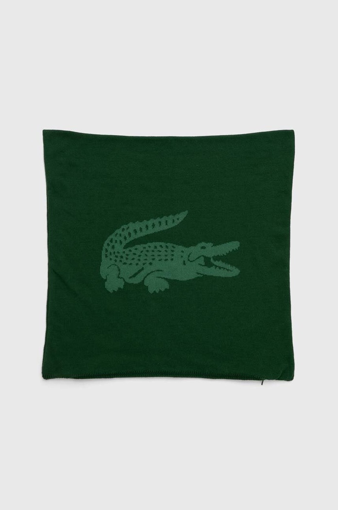 Pamučna jastučnica Lacoste L Reflet Vert 45 x 45 cm zelena 1032038