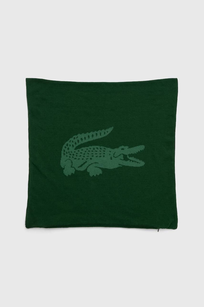 Pamučna jastučnica Lacoste L Reflet Vert 45 x 45 cm zelena 1032038