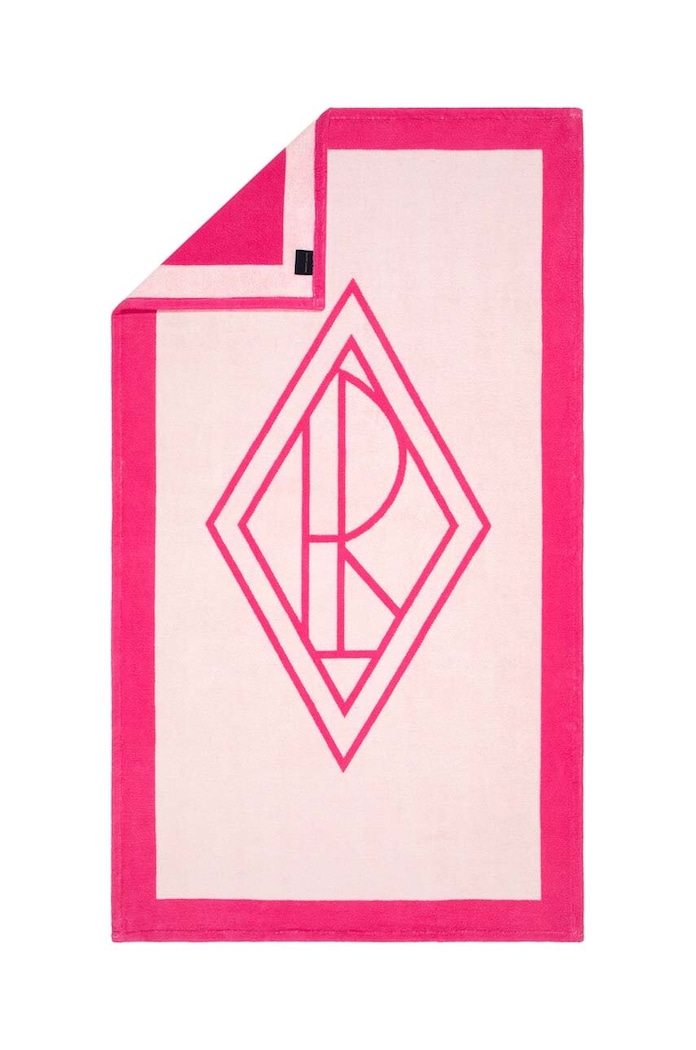 Плажна кърпа Ralph Lauren Blair White / Maui Pink 100 x 170 cm 1023403 розов AA00