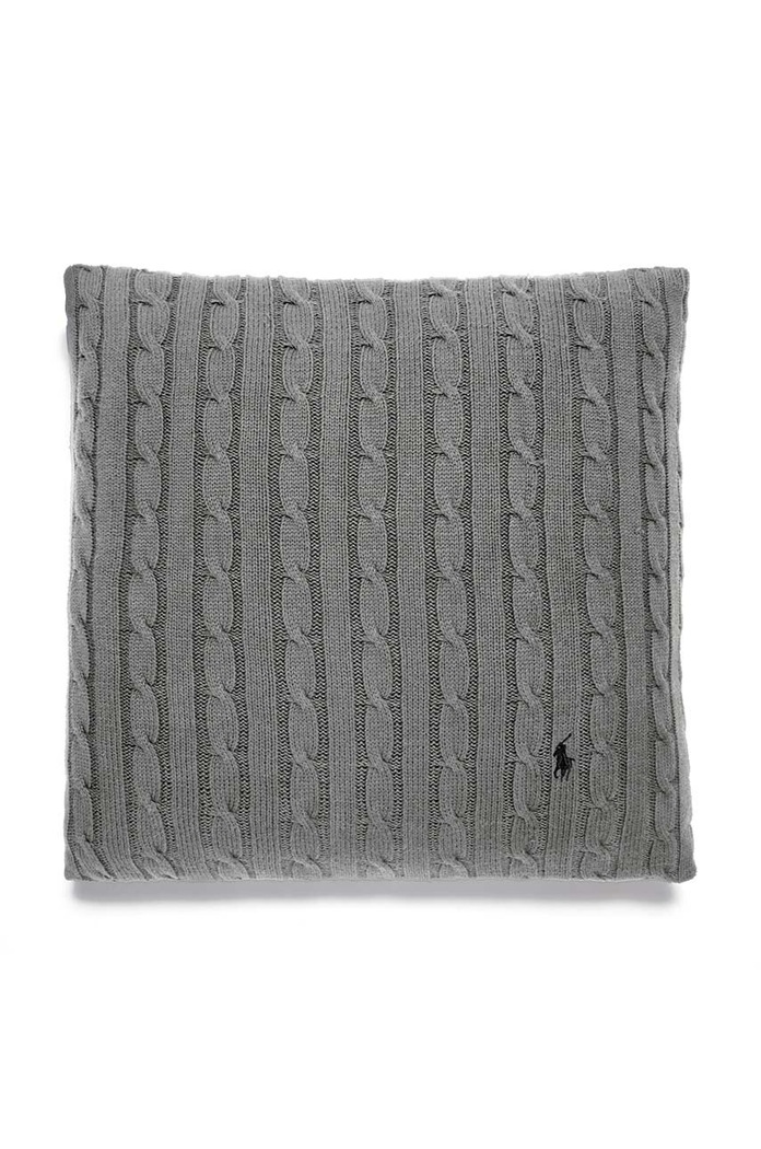 Ralph Lauren poszewka dekoracyjna na poduszkę RL Cable Charcoal 45 x 45 cm szary 859599