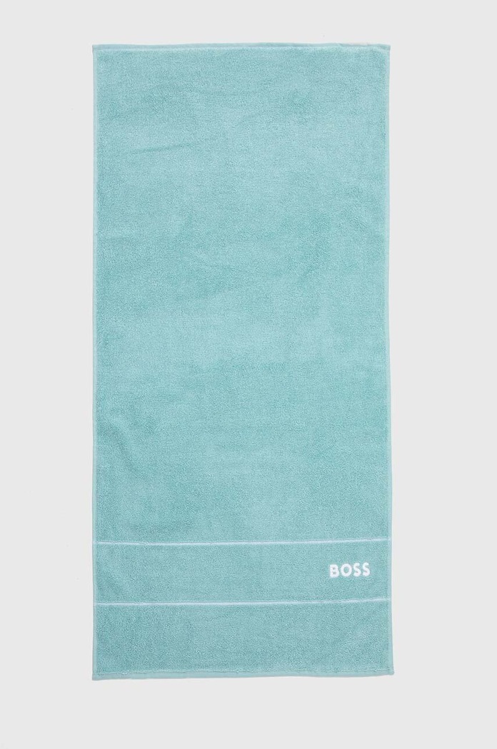 Malý bavlněný ručník BOSS Plain Aruba Blue 50 x 100 cm tyrkysová 1037466