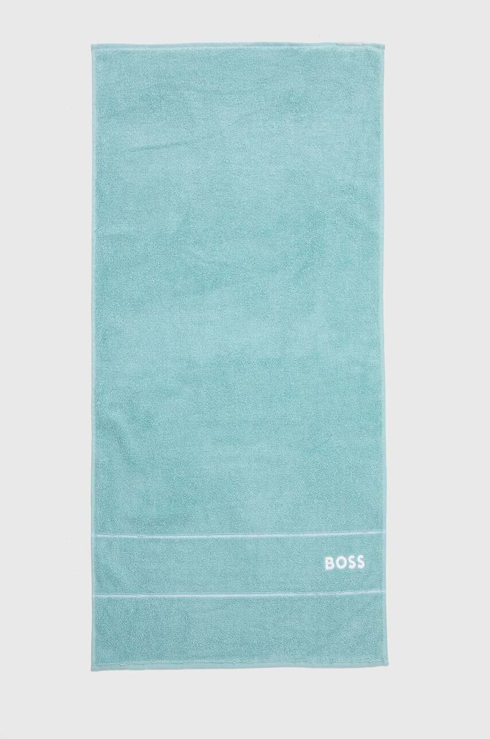 Malý bavlněný ručník BOSS Plain Aruba Blue 50 x 100 cm tyrkysová 1037466