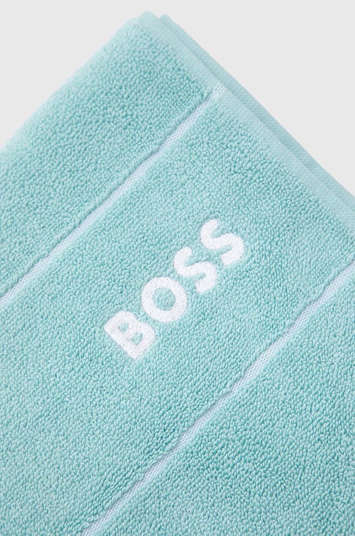 Koupelna Malý bavlněný ručník BOSS Plain Aruba Blue 50 x 100 cm 1037466 tyrkysová