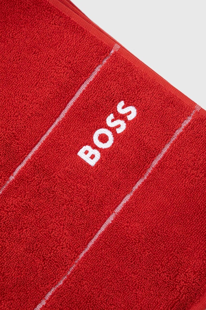 Koupelna Velký bavlněný ručník BOSS Plain Red 100 x 150 cm 1011446 červená