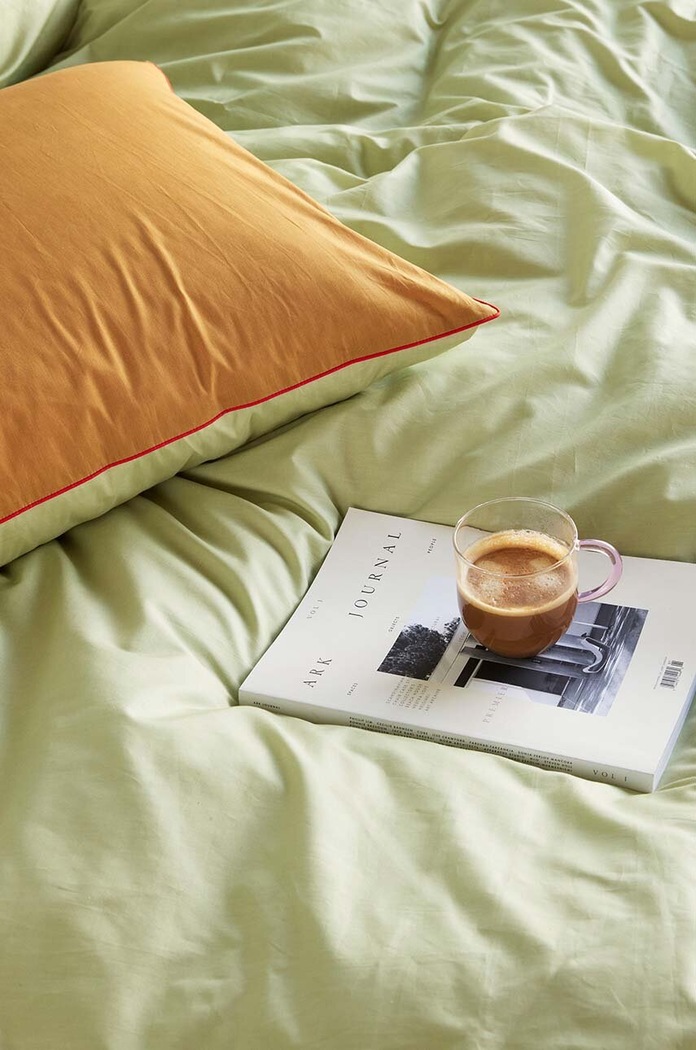 Hübsch Un set de lenjerie de pat din bumbac Aki Bed Linen, 60x63/140x200 cm 061401