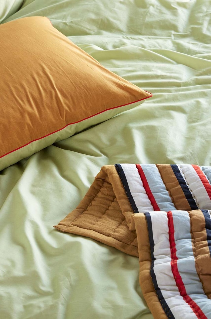Hübsch un set de lenjerie de pat din bumbac Aki Bed Linen, 80x80/140x200 cm 061403 multicolor