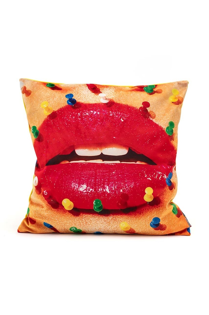 Seletti perna decorativa Cushion Mouth with Pins multicolor 02330