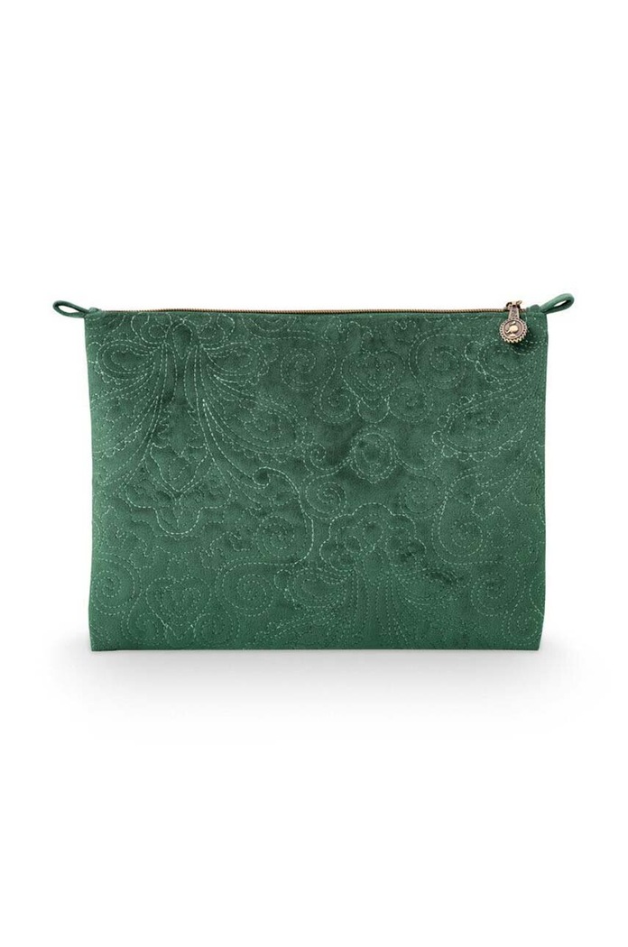 Kozmetična torbica Pip Studio Velvet Quiltey Days 51274176 turkizna AA00