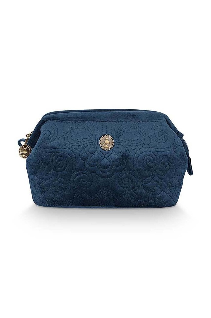 Pip Studio kosmetyczka Velvet Quiltey Days granatowy 51274215