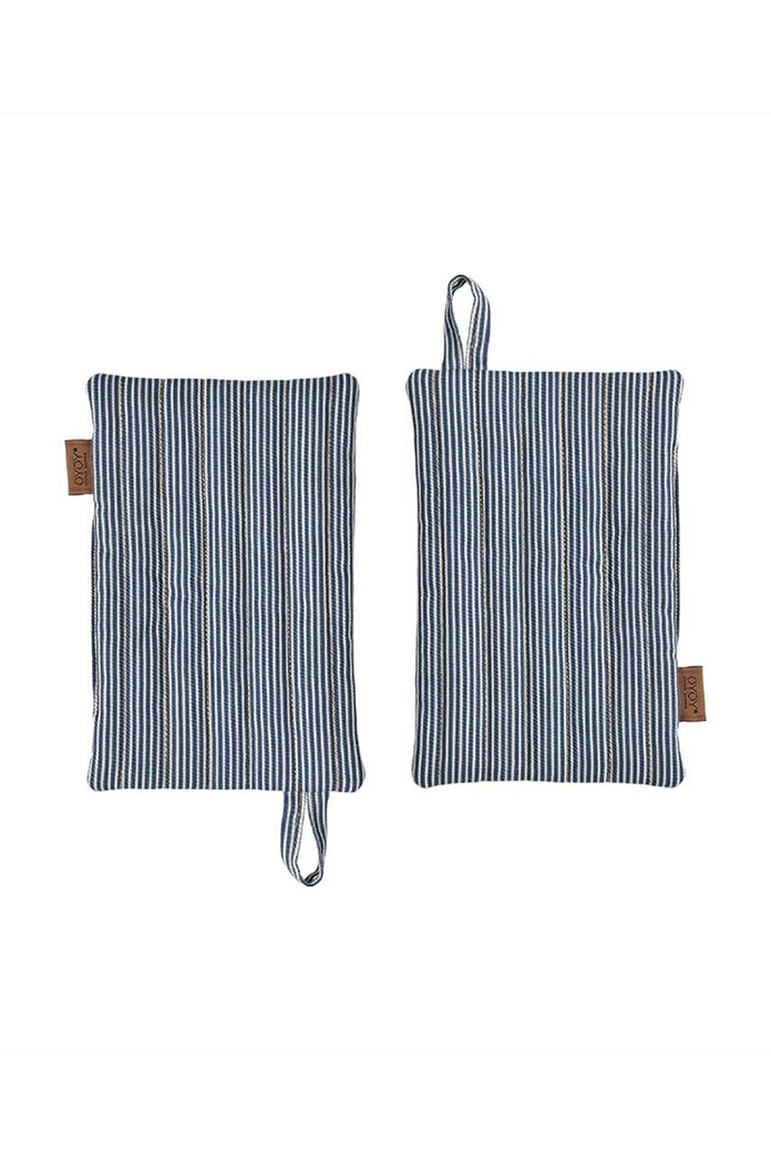 Kuchynská rukavica OYOY Striped Denim 2-pak viacfarebná L301122