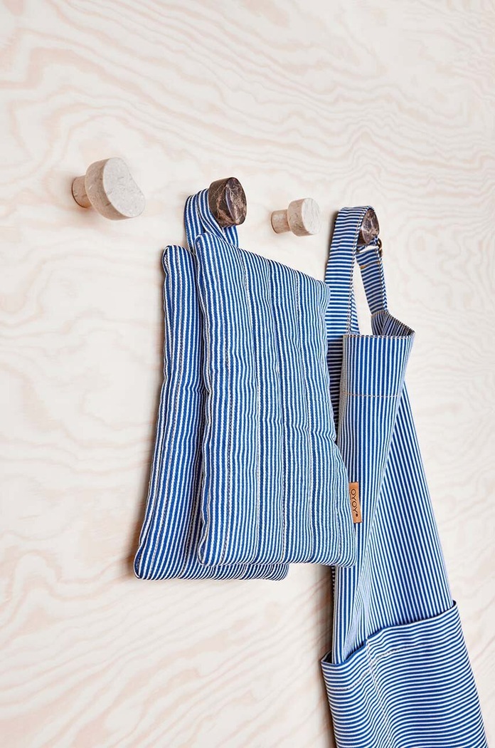 Kuchyňa a bar Kuchynská rukavica OYOY Striped Denim 2-pak L301122 viacfarebná
