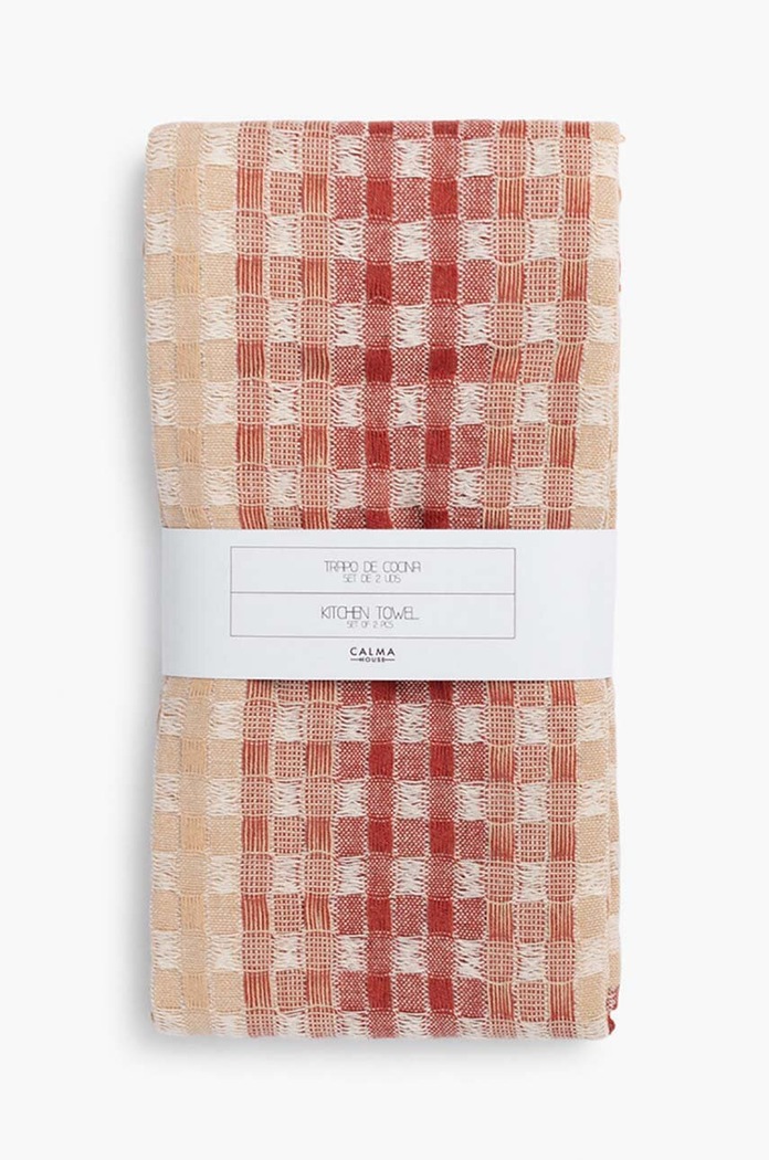 Calma House lavete de bucatarie din bumbac Ibiza 2-pack multicolor IBIZA.50T.TIE