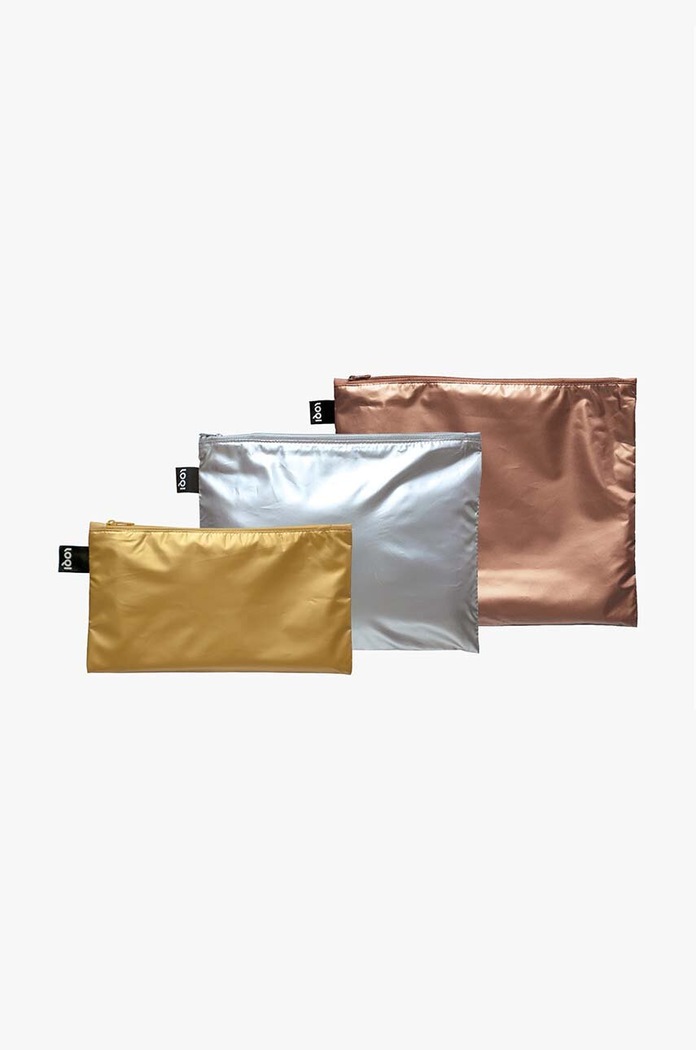 LOQI set de borsete METALLIC 3-pack multicolor Q.ZP.ME.N