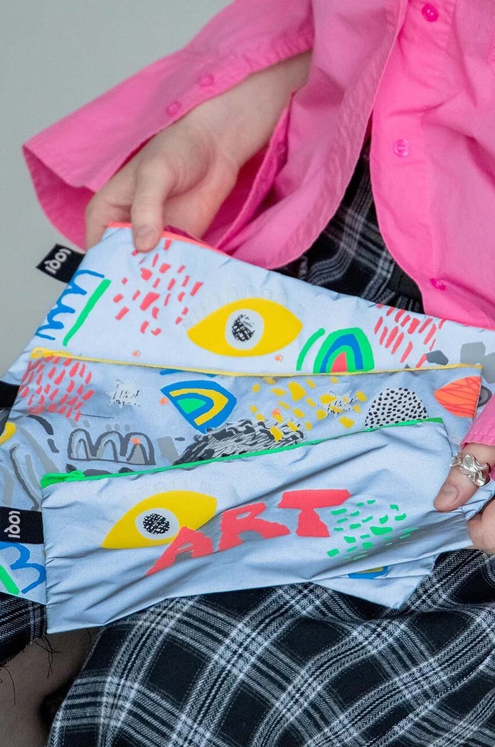 Doplňky Sada taštiček LOQI CLASSIC ART 3-pack Q.ZP.RE.CA vícebarevná