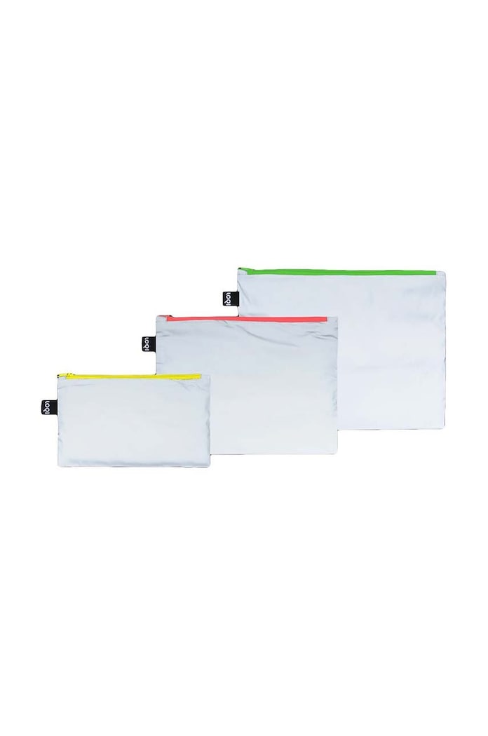 LOQI set de borsete Refletive Loqi Neon 3-pack gri Q.ZP.RE.NE