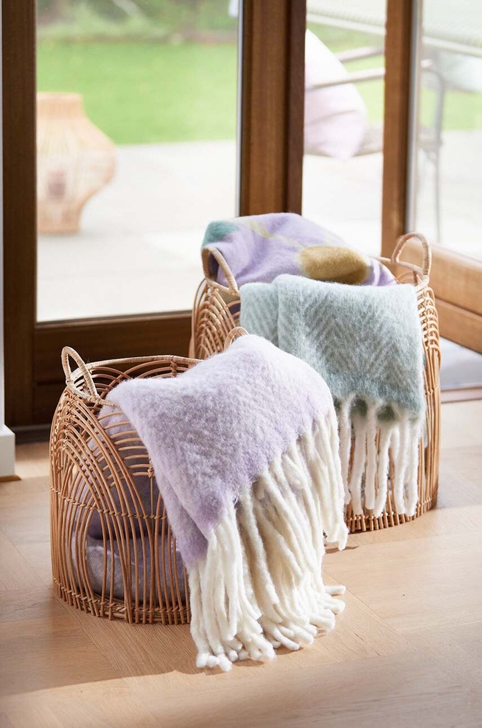 Cozy Living ágytakaró Mathea Throw 6250. kék AA00