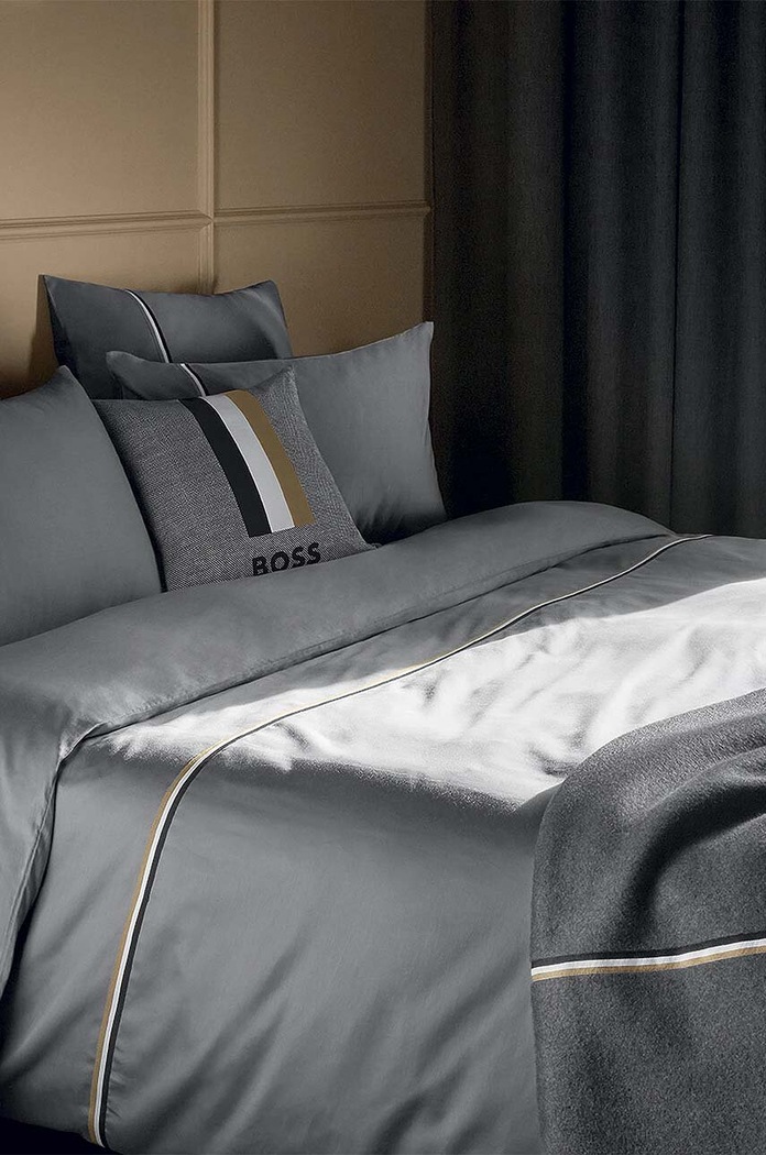 Bavlněný povlak na přikrývku BOSS BLINEA Magnet 200 x 200 cm 1041057 šedá