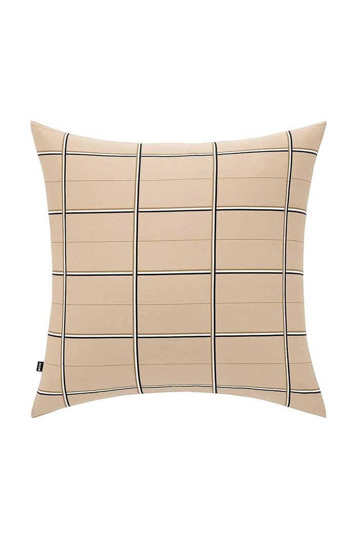 Βαμβακερή μαξιλαροθήκη BOSS BOSSCHEC Beige 65 x 65 cm μπεζ 1041130