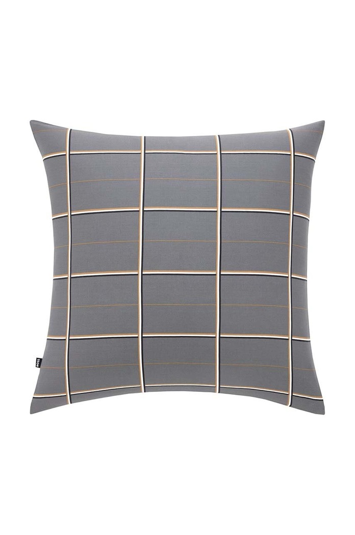 BOSS față de pernă din bumbac BOSSCHEC Magnet 65 x 65 cm gri 1041174