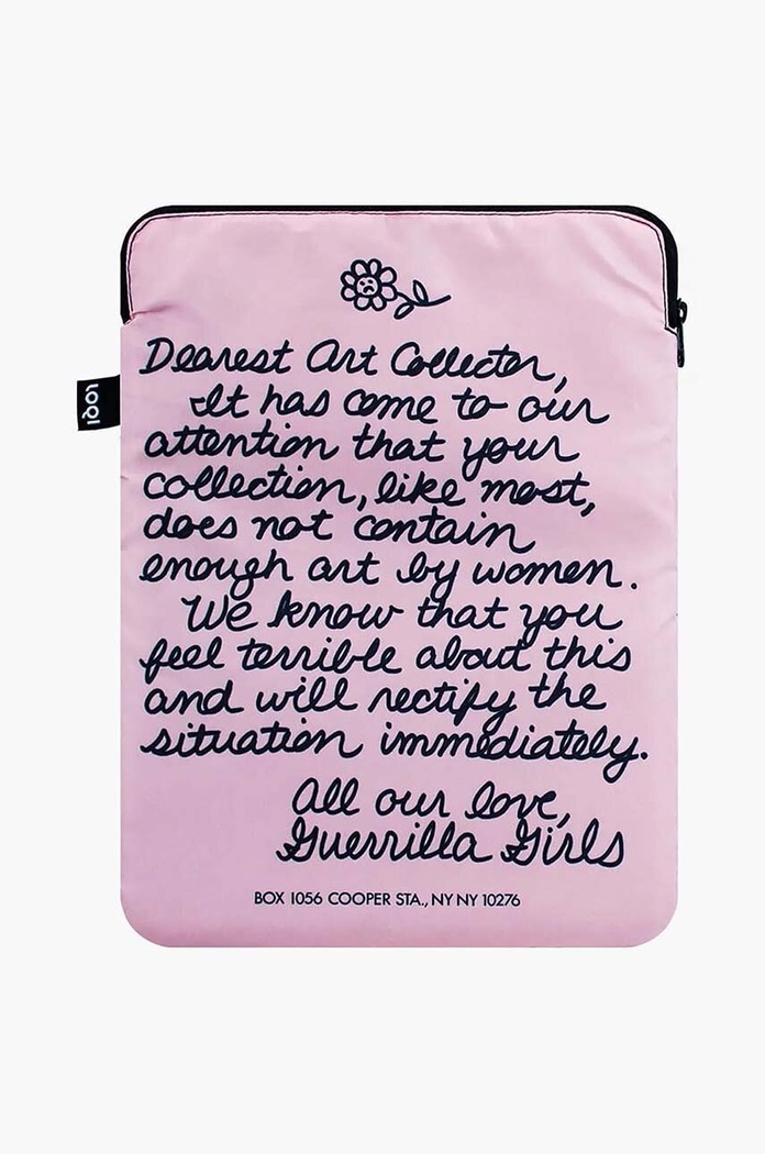 Torba za laptop LOQI Guerrilla Girls roza LA.GG.DC