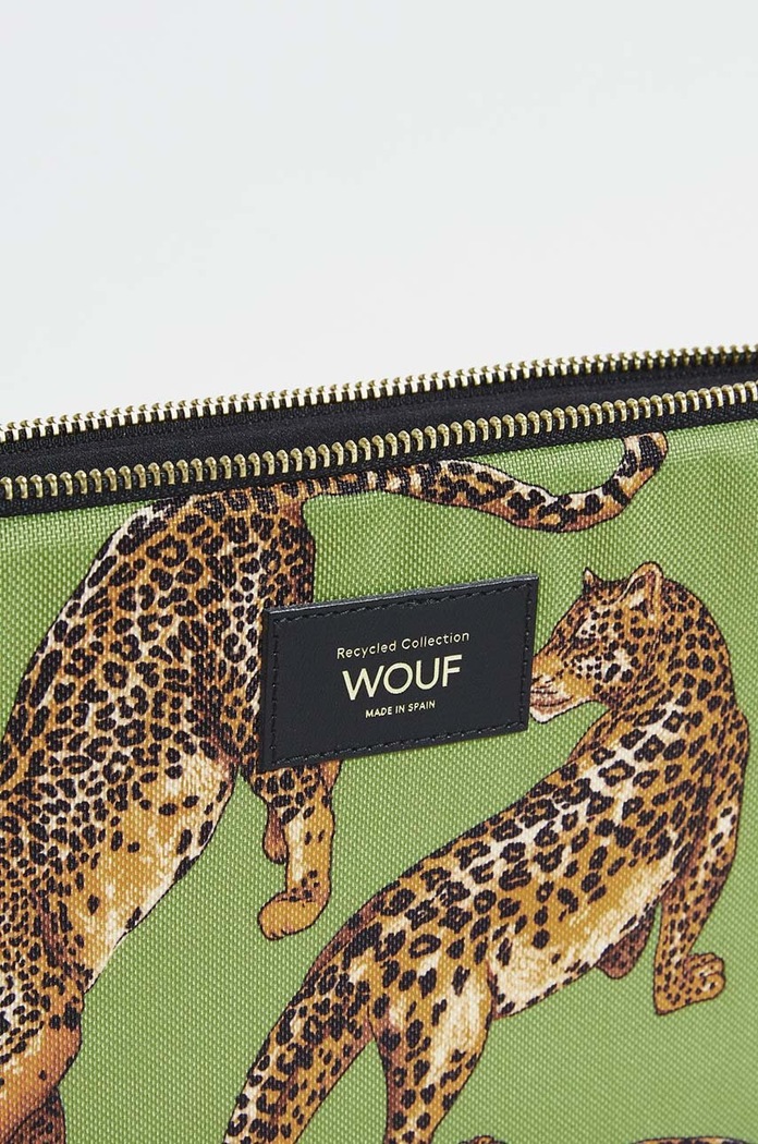 Husa laptop Olive Leopard 15" & 16" WOUF SB240029 multicolor