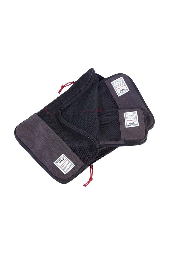 Troika Set de cutii de voiaj Buisness Packing Cubes 3-pack TRBBG56.GY negru AA00