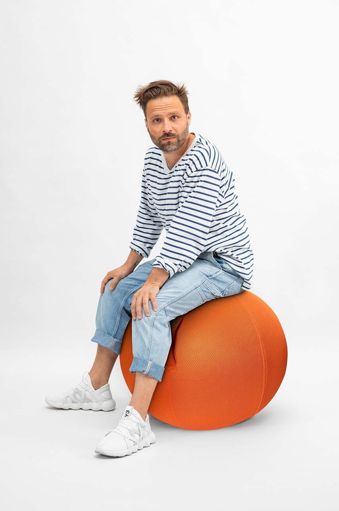 Magma piłka do siedzenia Mesh Sitting Ball pomarańczowy 80040.042
