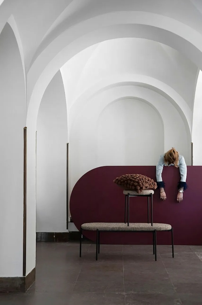Okrasna blazina Byon Pom Pom 5284501904 bordo AA00