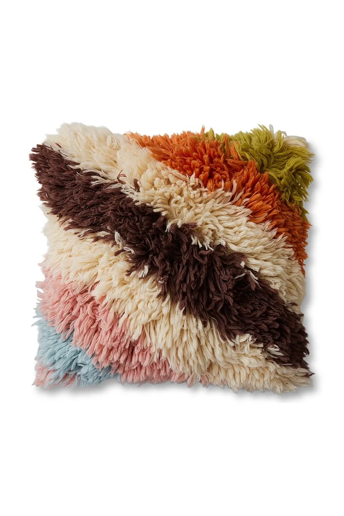 Hkliving cuscino decorativo Fluffy multicolore TCU0007