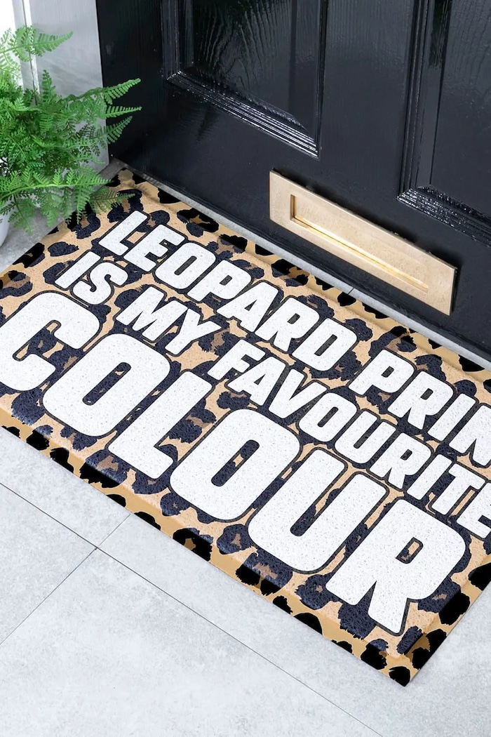 Rohožka Artsy Doormats Brown Leopard 70x40 cm DMW.LEOPARDPRINTBROWN viacfarebná AA00