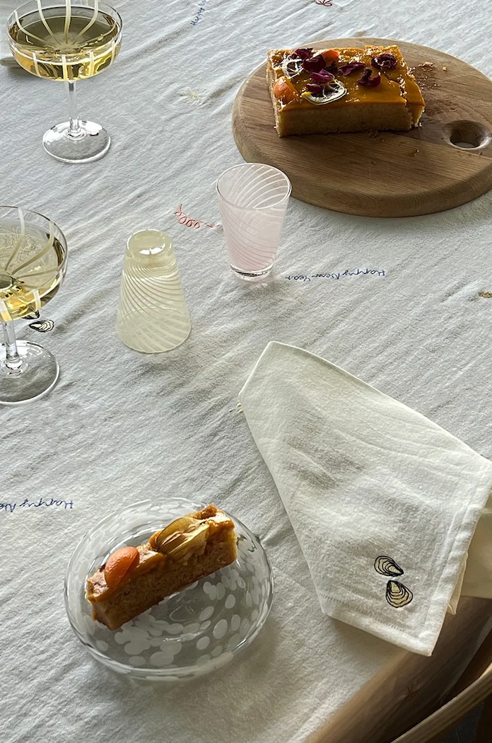 Kuhinja in bar Komplet bombažnih prtičkov OYOY New Year Napkin 4-pack L301397 pisana