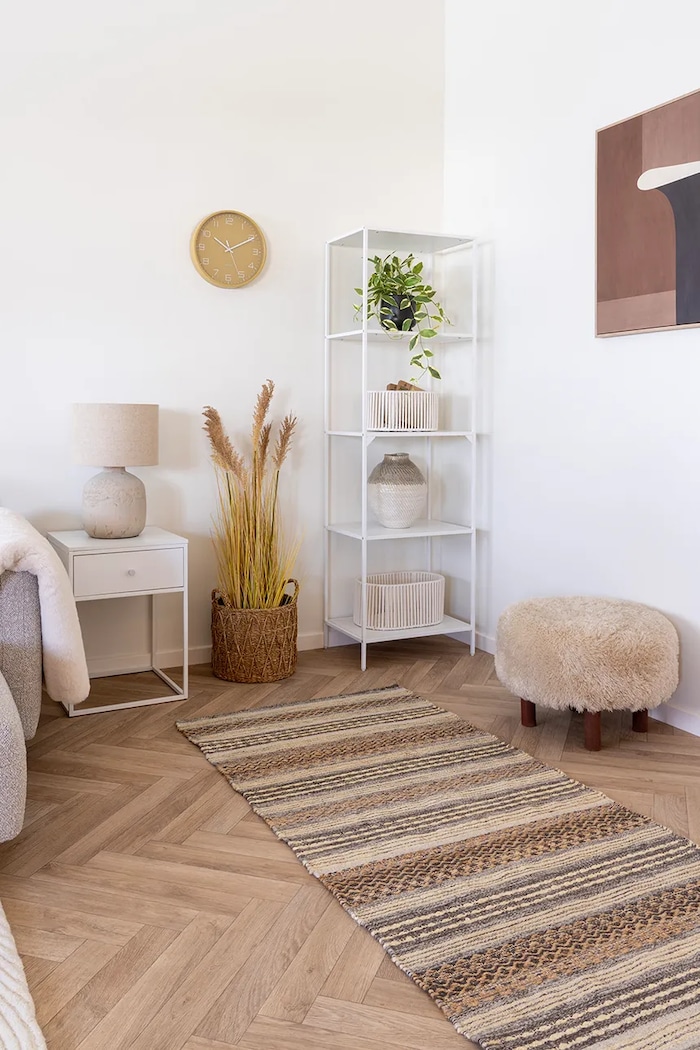 House Nordic scaun de puf Inverness 1501118 maro
