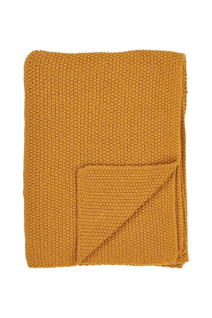House Nordic cuvertură de pat din bumbac Santos 130 x 170 cm galben 3960919