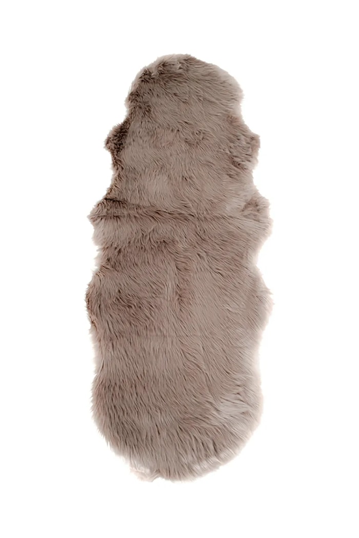 Přehoz House Nordic Lambskin Artificial 60 x 180 cm hnědá 3981212