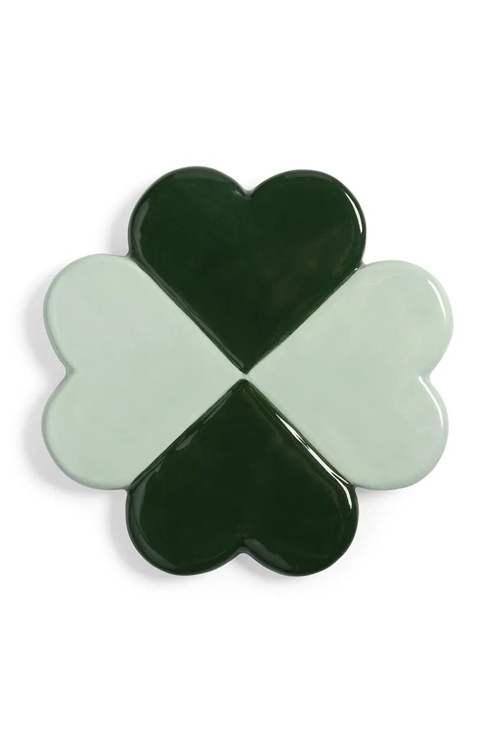 Sada podložek pod sklenice &k amsterdam lucky clover 4-pack zelená 2842.01