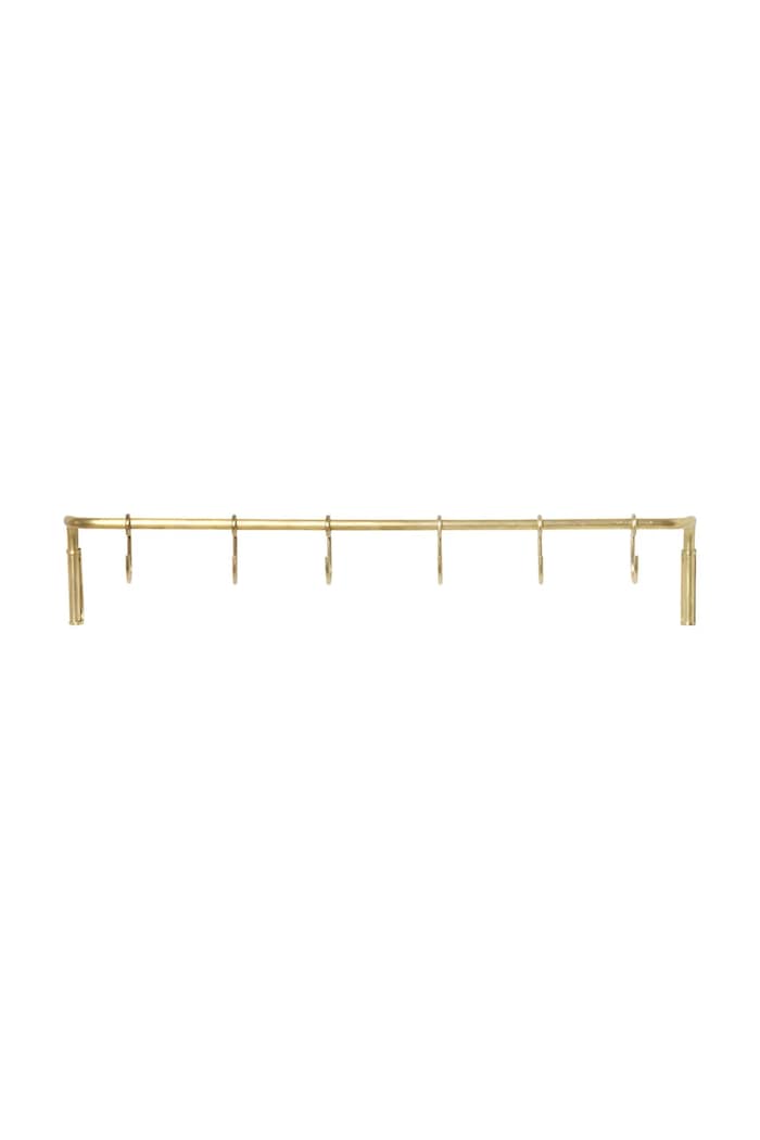 ferm LIVING cuier de perete Kitchen Rod 55 cm galben 5479