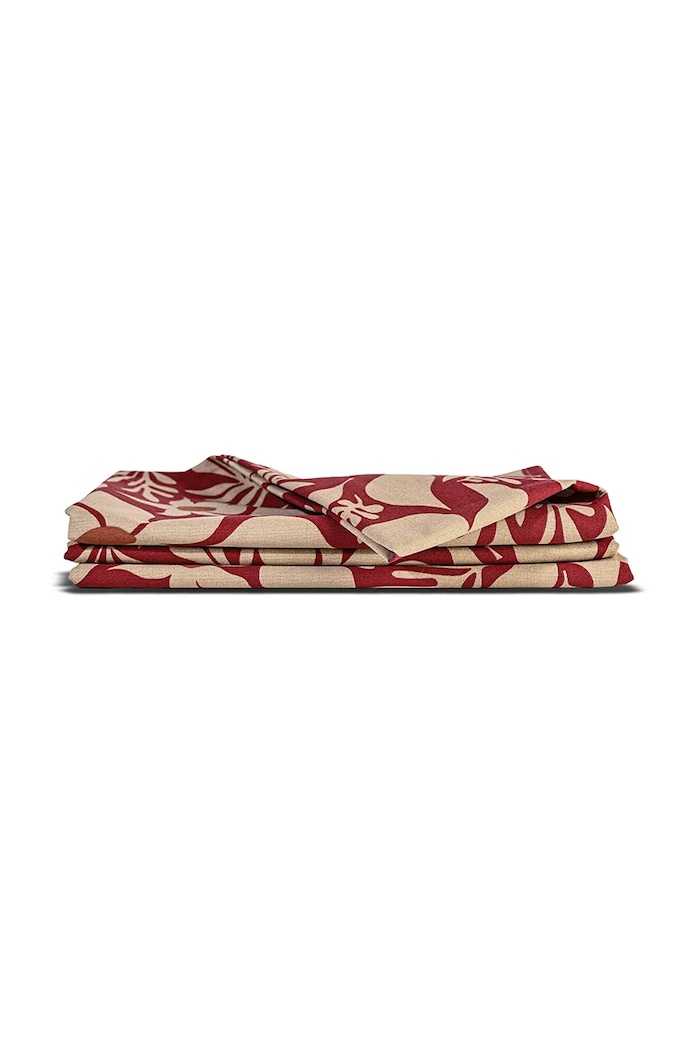 Sagaform Față de masă din bumbac Edith 280 cm 5018663 burgundia AA00