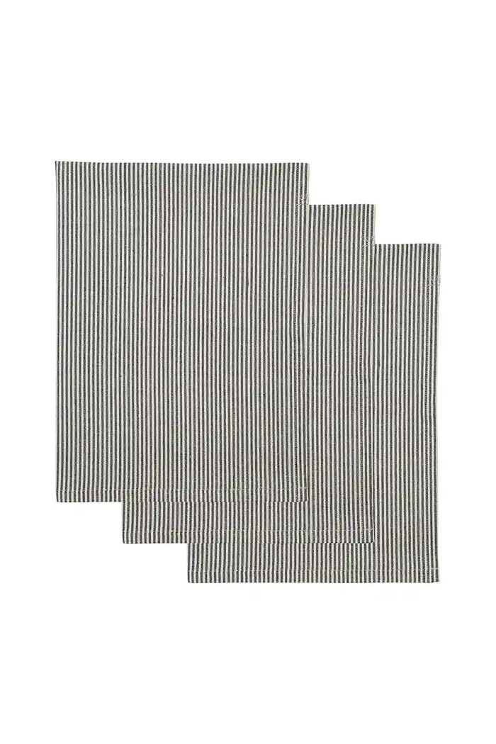 House Doctor pânză de bucătărie HDCook 55 x 75 cm 3-pack negru 900000314