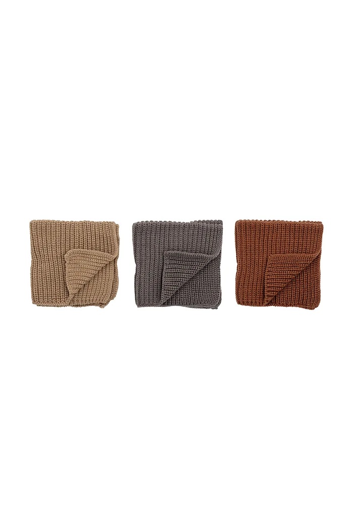 Σετ πανιά κουζίνας Bloomingville Ninna 27 x 27 cm 3-pack 82054228 πολύχρωμο AA00