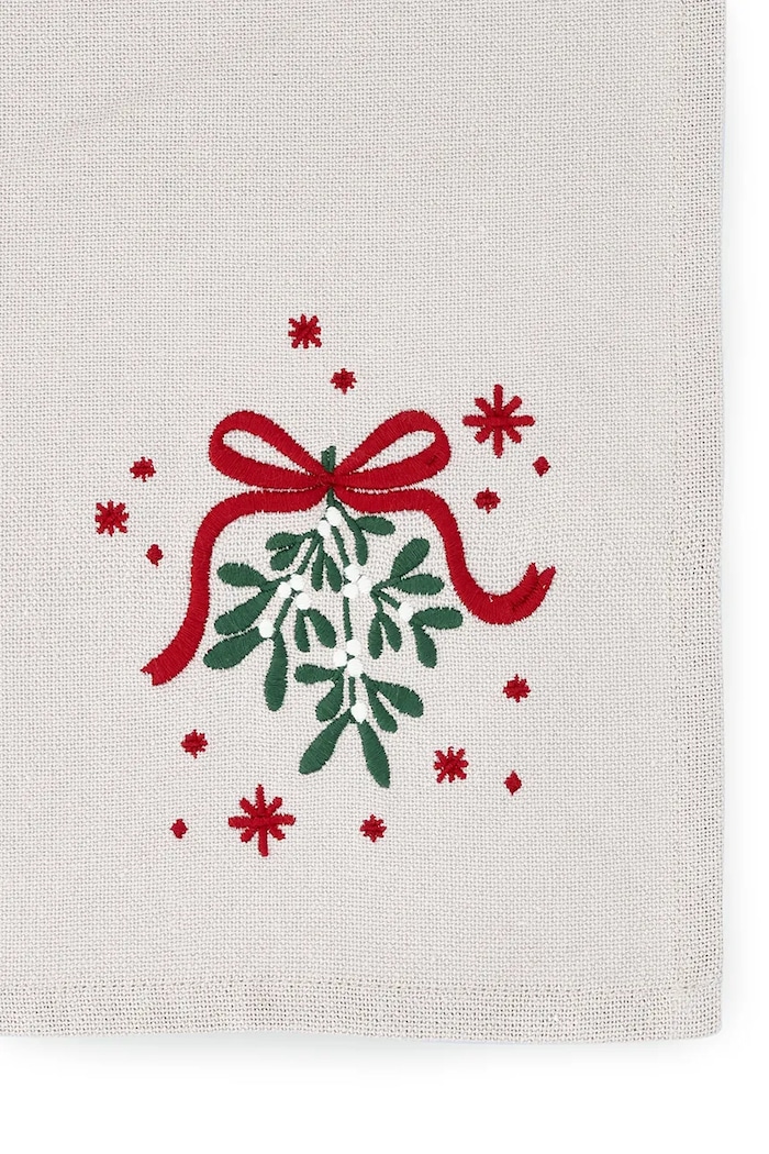 Juna ściereczka kuchenna świąteczna Christmas Fable Tea 50 x 70 cm 637311 beżowy AA00