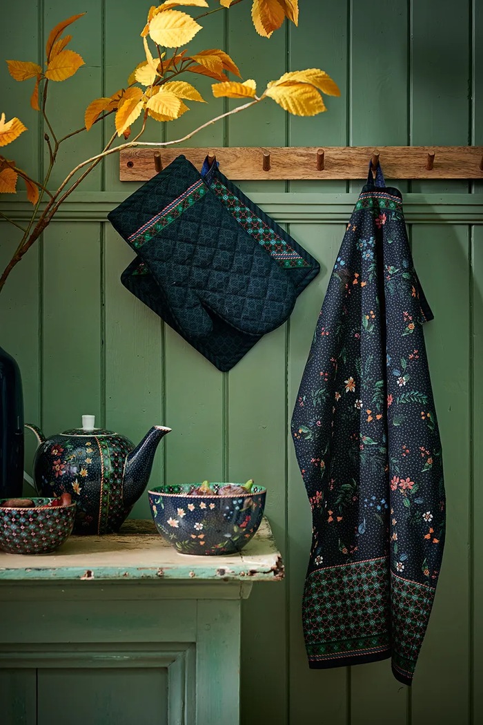 Pip Studio obrus bawełniany Berry Blues 100 x 100 cm multicolor 51035087