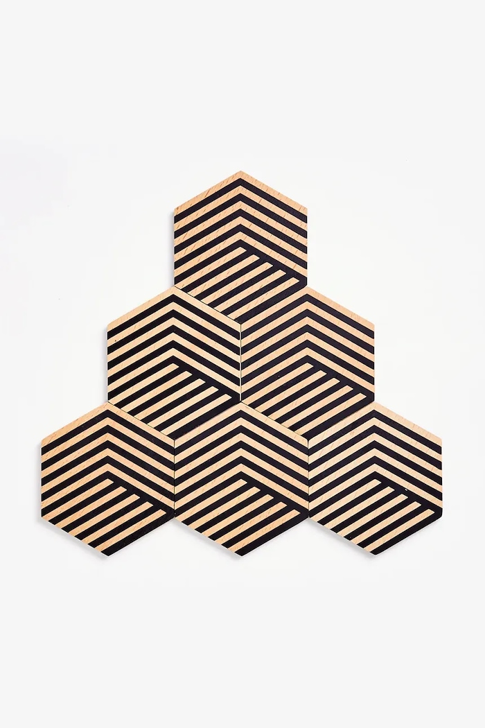 Sada podložiek na stôl Areaware Tiles 9 x 8,5 cm 6-pak viacfarebná BOTT2B